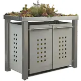 Reinkedesign Mülltonnenbox Typ-EW 130 x 114 cm weiß