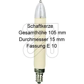 Eltric Schaftkerzen E10 elfenbein 8V/3W 3Stk