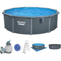 BESTWAY Hydrium Stahlwandpool Set Ø 488 x 132 cm inkl. Sandfilteranlage