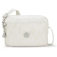 Kipling Elevated Jacquard Abanu Medium Crossbody Palm Beige Jacquard