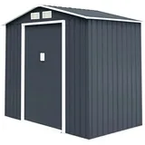 Costway Gerätehaus 2,77 x 1,91 m Grau