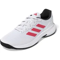 Adidas Herren Gamecourt 2.0 Tennis Shoes Tennisschuhe, FTWR White/Lucid red/core Black, 39 1/3