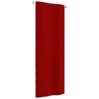 vidaXL Balkon-Sichtschutz Rot 80x240 cm Oxford-Gewebe