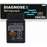 MAVURA DIAGNOSEX OBD2 Diagnosegerät Bluetooth Autoscan KFZ Auto Android Handy PC