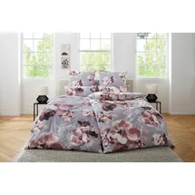 OTTO home MELINA floral grau 135 x 200 cm + 40 x 80 cm