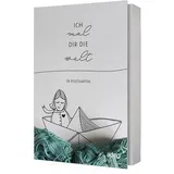 Adeo Verlag Ich mal dir die Welt - Postkartenset (A6, Multicolor, Unisex-Erwachsene, Allgemein, 1 Stück)