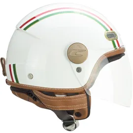 CGM Helm mit offenem Gesicht, 191I PIX IT Grün Weiß Rot lang, L (57 cm)