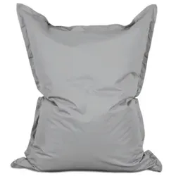 Lumaland Sitzsack XXL 380l - 140 x 180 cm - Indoor Outdoor - Silbergrau