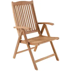 Brafab Veronica Positionsstuhl Teak natur klappbar - Natur