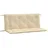 vidaXL Bankauflage 120 x 50 x 7 cm beige 2 St.