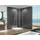 Buylando Emma U-Form Duschkabine 75 x 180 cm rechts 75 x 90 cm transparent/Glas 8mm