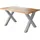 ab:stil.art.moebel JULIUS 140 x 77 x 80 cm Wildeiche silber