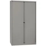 Bisley Rollladenschrank Rollladenschrank EuroTambour in Silber - Maße: H 198 x B 120 x T 43 cm grau|silberfarben