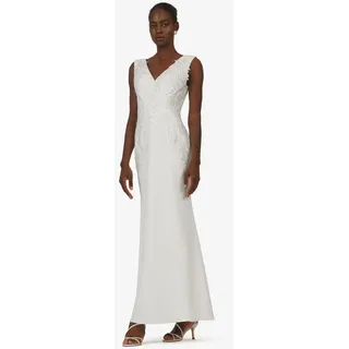 Kraimod Brautkleid mit V-Ausschnitt und Ornamentspitze weiß 44