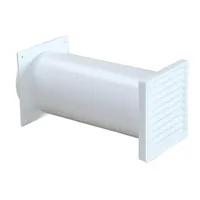 Air Circle Teleskop-Mauerkasten Ø 150mm mit Rückstauklappe Abluft Abzugshaube