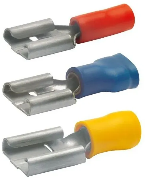 Klauke Flachsteckhülse n. DIN 4,8x0,5mm 1,5-2,5qmm blau VZ iso.