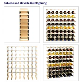 Proregal Weinregal 82,5 x 72,5 x 24,5 cm Natur