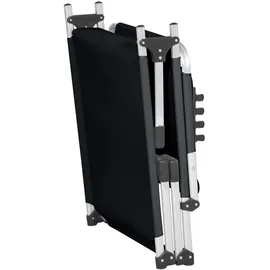 Siena Garden Dreibeinliege XXL 209 x 69,5 x 86 cm schwarz klappbar