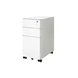 Möbel Kraft Rollcontainer 30 x 30 x 59,2 cm Weiß