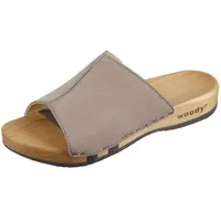 Woody  Clogs Pantoletten Anja 13223 stone stone 13223 stone  in Grau, 37