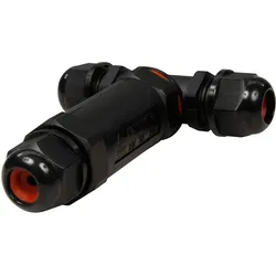 Kabelverbinder, 110x94x29mm, IP68 - wasserdicht, 230V, 3-polig, schwarz