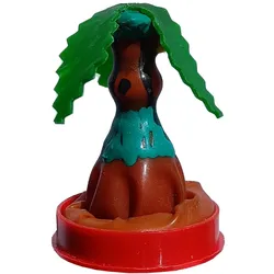 Scherzkondom „Palme“ Handbemalt, Fun-Geschenk Tropen-Flair (1 Stück) 1 St