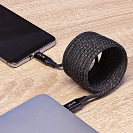 InLine Magnetic USB-C Kabel, USB-C Stecker/Stecker, 100W, schwarz, 1m