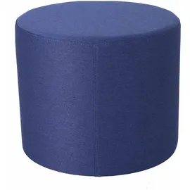 jan kurtz Pouf Rondo Polyester 50 x 42 x 50 cm Blau