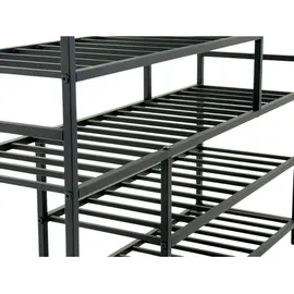 DanDiBo Ambiente Schuhregal 100 x 100 x 30 cm 6 Etagen schwarz