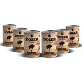 6 x 400g Hundefutter Dozer Wild Premium Nassfutter Dosen Wildfleisch