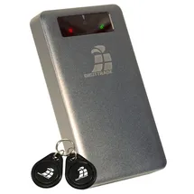 Digittrade GmbH Digittrade RS256 4TB HDD verschlüsselt mit Hardware Verschlüsselung, RFID Security externe Festplatte (6,4 cm (2,5 Zoll), 5400rpm, USB 3.0, 256-Bit AES Verschluesselung 6,35cm 2,5Zoll ... (4 TB), Externe Festplatte, Silber