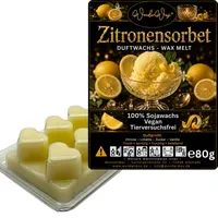 WonderWax Duftwachs Wax Melts für Duftlampe, 6 Herzen Duftmelt Wachsmelt Sojawachs Duftwachs Würfel für Raumdüfte, Wachs Duftöl Winter Indoor Schmelzen für Aromalampe Zitronensorbet