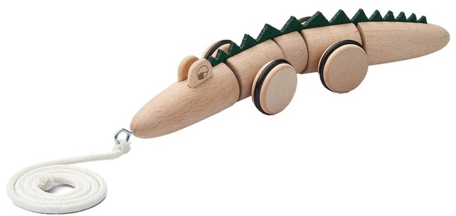 LIEWOOD - Nachziehtier Krokodil Aus Holz