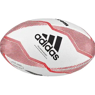 Adidas Boys NZRU R B Mini Rugby Ball, White/Black/Active red/Legend Purple, 0