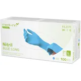 Medi-Inn Nitril blue long Einmalhandschuhe puderfrei VE 1000 Stück