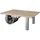 Massivmoebel24 Couchtisch Railway Beige Mangoholz 110 x 80 x 43 cm