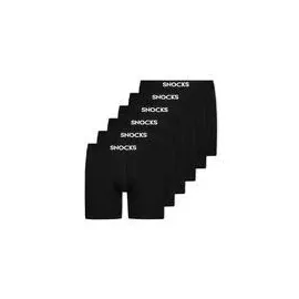 SNOCKS Boxershorts MIT LÄNGEREM BEIN Schwarz XL