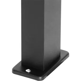 QAZQA Stehende Außenlampe Aluminium 65 cm IP44 Lieferumfang GU10 schwarz