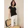 TAMARIS T-Shirt "mit Rundhals und lockerem Schnitt, aus angenehmem Viskose-Jersey", Damen, Gr.