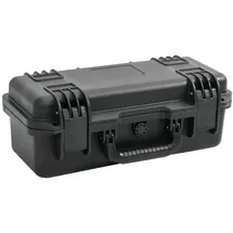 vidaXL Koffer für Flugreise Tragbar Schwarz 46,5x21,5x17,5 cm PP, Koffer, Hartschalenkoffer, Werkzeugkasten, Transportkoffer mit Schaumstoff