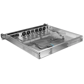 LANBERG SC01-4201-10B Modulares Servergehäuse Rack 1U schwarz 4 Lüfter 430x420x44,5 mm