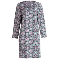 CALIDA Autumn Dreams Langarm-Nachthemd Damen, aus 100% PIMA Baumwolle,