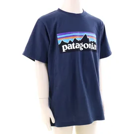 Patagonia P-6 Logo Kinder T-Shirt-Dunkel-Blau-116