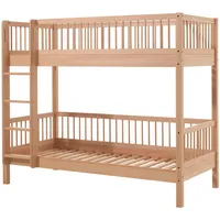 Vipack Etagenbett Forrest 90 x 200 cm Buche massiv lackiert natur/beige
