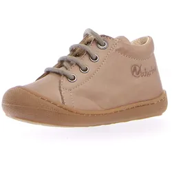 Lauflernschuh NATURINO "Cocoon", Kinder, Gr. 23, beige (taupe), Nappaleder, klassisch, Schuhe, Babyschuh, Schnürschuh mit weicher Lederinnenausstattung