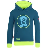 TROLLKIDS Troll Kapuzenpullover - Petrol / Lime - 128