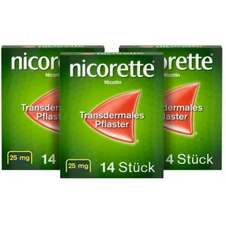 Nicorette TX Pflaster 25 mg x3 3x14 St transdermal