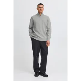 !Solid Troyer SDFinnet", Herren, Gr. XL, grau (griffin melange), Obermaterial: 70% Baumwolle CO recyc.. 30% Polyester Pol. recyc.., Pullover Troyer