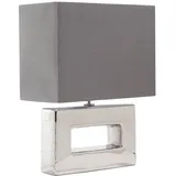 Beliani Tischlampe dekorativer Lampenfuß rechteckig ONYX