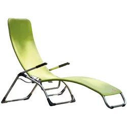 Terrassenliege Samba aus Aluminium, Pistazie